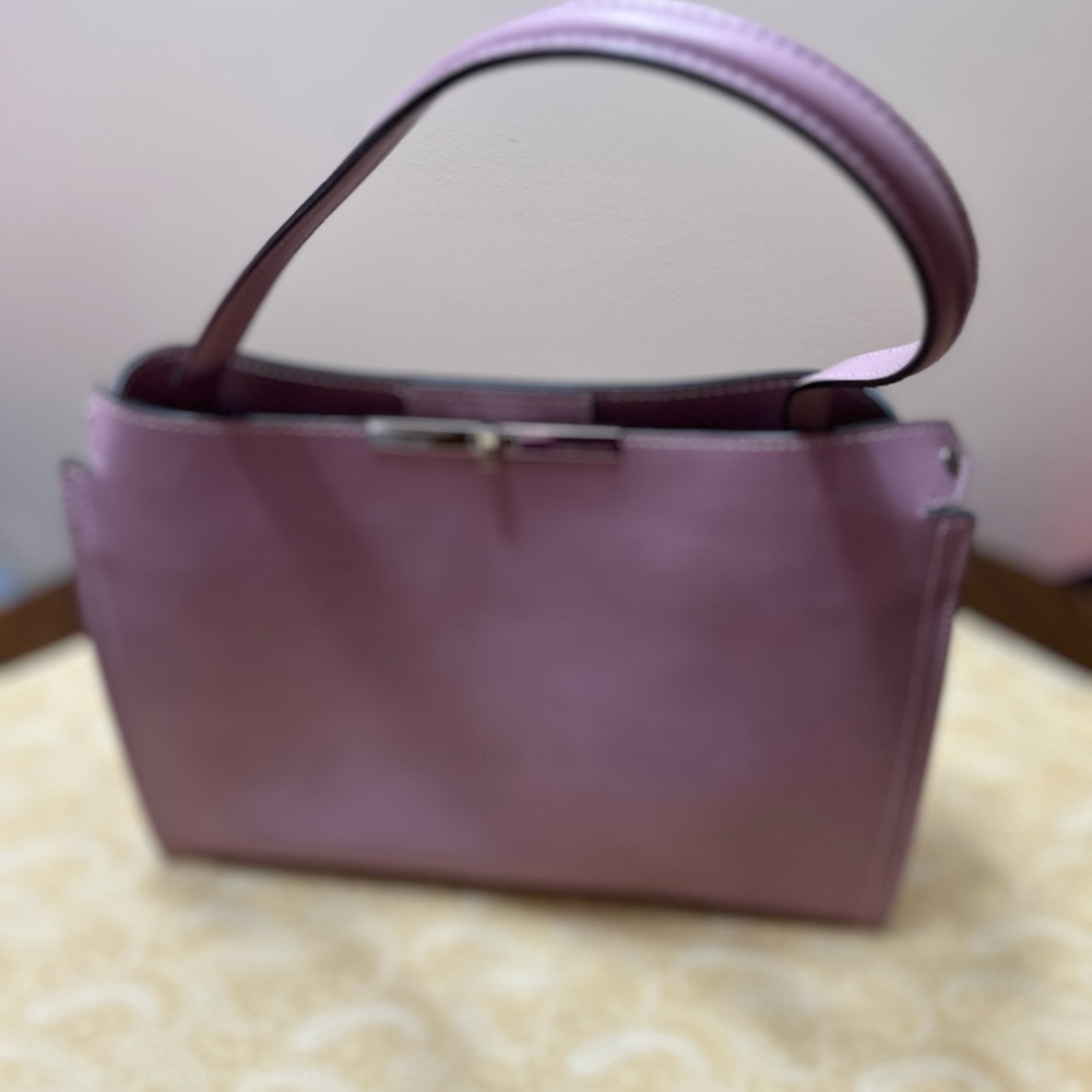 Mauve Shoulder Bag with Top Strap - Sleek Everyday Carry❤️
